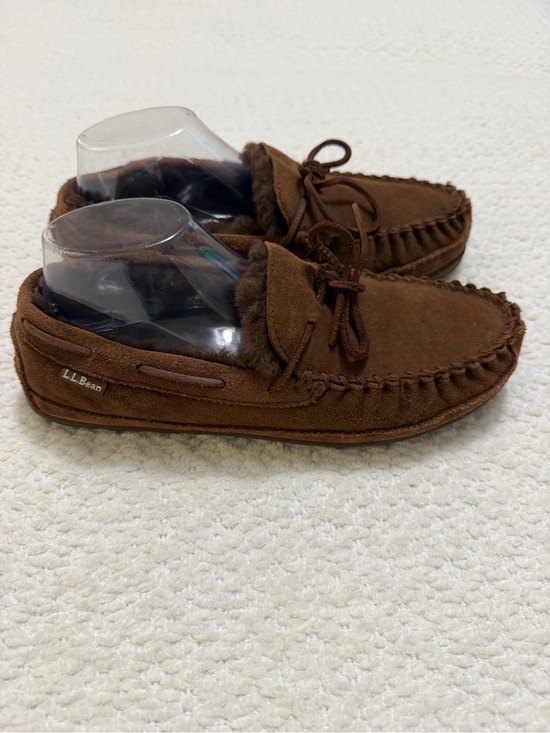 L.L.Bean Brown Moccasin Loafer Slip On Slippers Men’s Size 9 M main image 6
